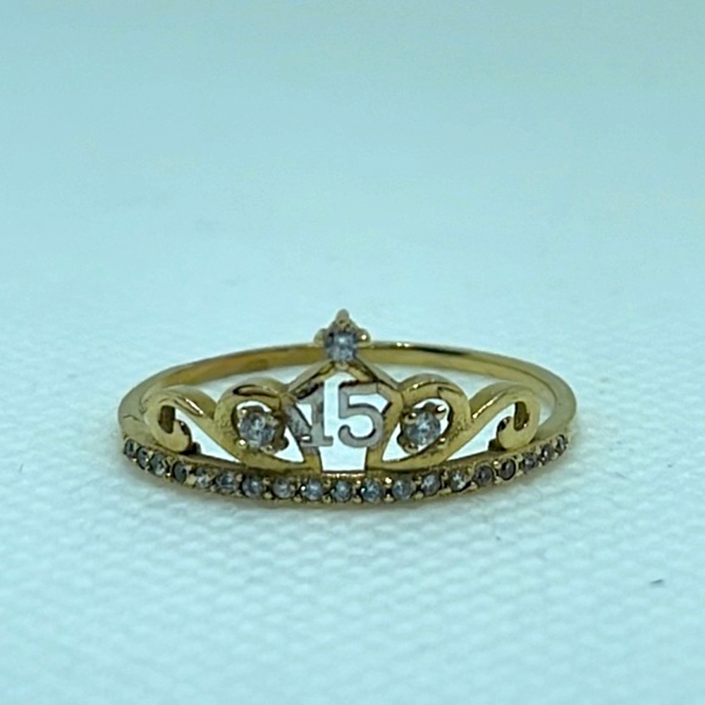 10k Real Solid Gold 15 Ring Z